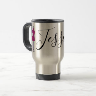 Personalised Costume Fashion Designer Mannequin Travel Mug