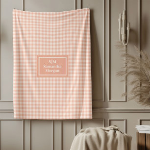 Personalised Cosy Blanket Chic Modern Aesthetic