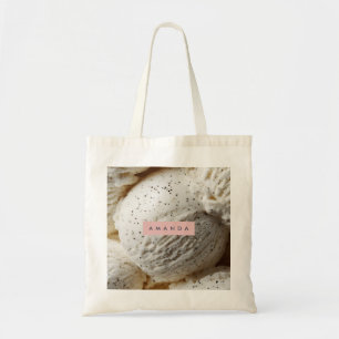 Personalised Cosy Vanilla Bean Ice Cream Aesthetic Tote Bag