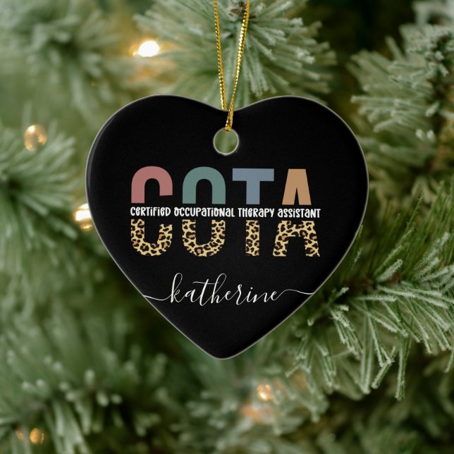 Personalised COTA Occupational Therapy Assistant Ceramic Tree Decoration (Tree)