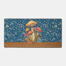 Personalised Cottagecore Mushroom XL Deskmat V4