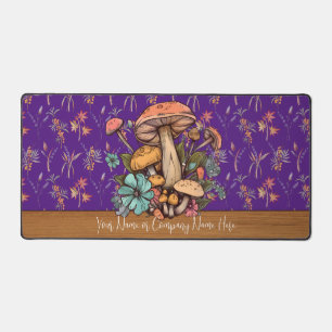 Personalised Cottagecore Mushroom XL Deskmat V6