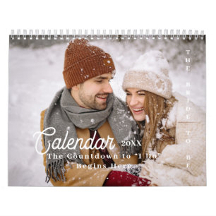 Personalised Countdown Bride to be wedding Plan Calendar
