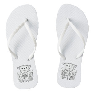 Personalised Country Wedding Tractor Flip Flops