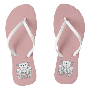 Personalised Country Wedding Tractor Flip Flops