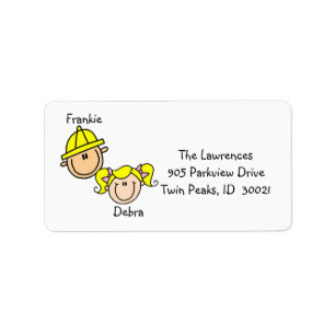 Personalised Couple Address Labels