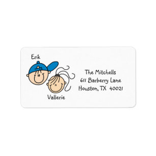 Personalised Couple Address Labels