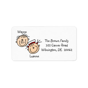 Personalised Couple Address Labels