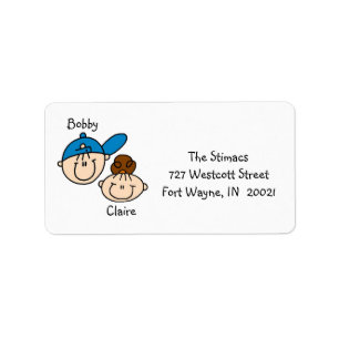 Personalised Couple Address Labels