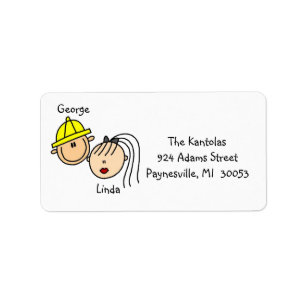 Personalised Couple Address Labels