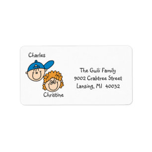 Personalised Couple Address Labels