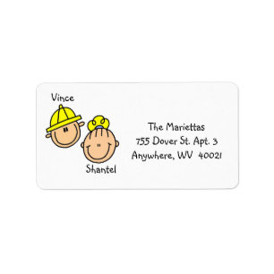 Personalised Couple Address Labels