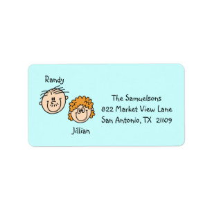 Personalised Couple Address Labels