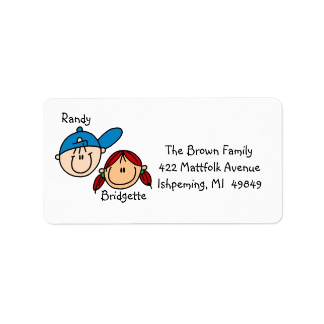 Personalised Couple Address Labels (Front)