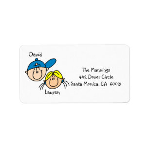 Personalised Couple Address Labels