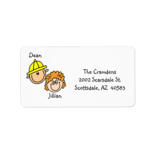 Personalised Couple Address Labels