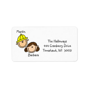 Personalised Couple Address Labels