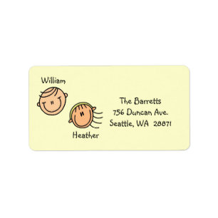 Personalised Couple Address Labels