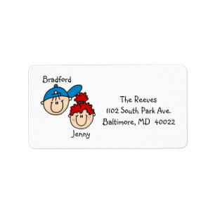Personalised Couple Address Labels