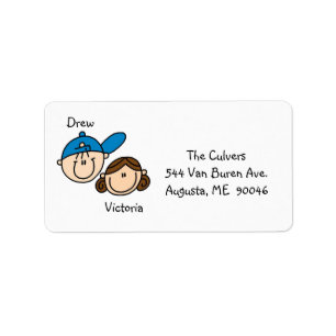Personalised Couple Address Labels