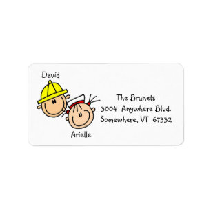 Personalised Couple Address Labels