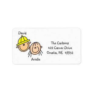 Personalised Couple Address Labels