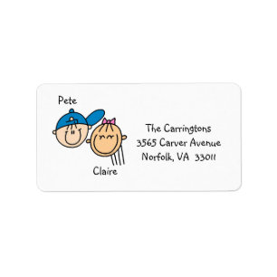Personalised Couple Address Labels