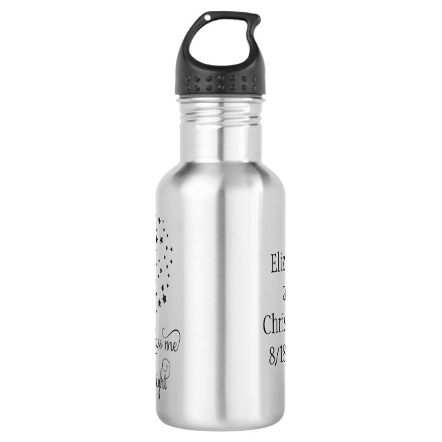 Personalised Couple gift Always kiss me goodnight  532 Ml Water Bottle (Front)