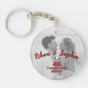 Personalised Couple Keychain with Romantic Message