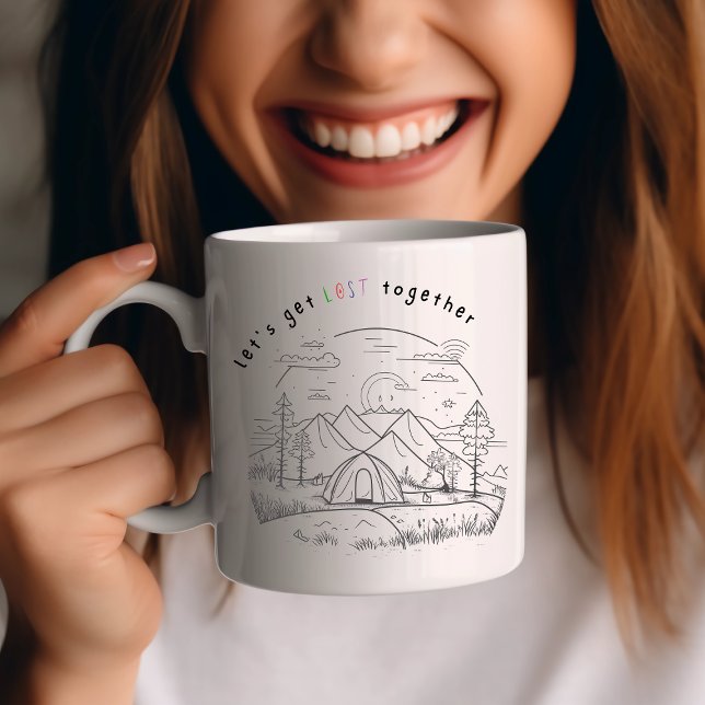 Personalised Couple Mug, Couple Mug, Camping Mug (Creator Uploaded)