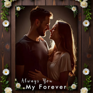 ✅Personalised Couple Photo Custom Engagement Gift Poster