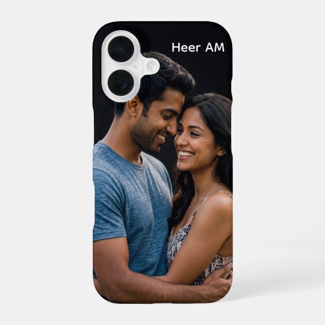 Personalised Couple Photo & Name Case (Back)