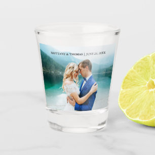 Personalised Couple Photo Wedding Shot Glass
