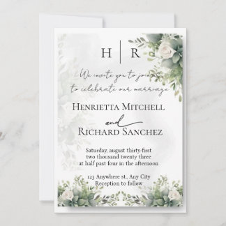 Personalised Couple Picture Wedding Invite