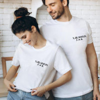 Personalised couple  Roman Numeral 