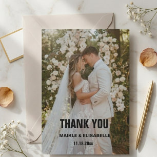 Personalised Couple Thank You Card – Custom Photo"
