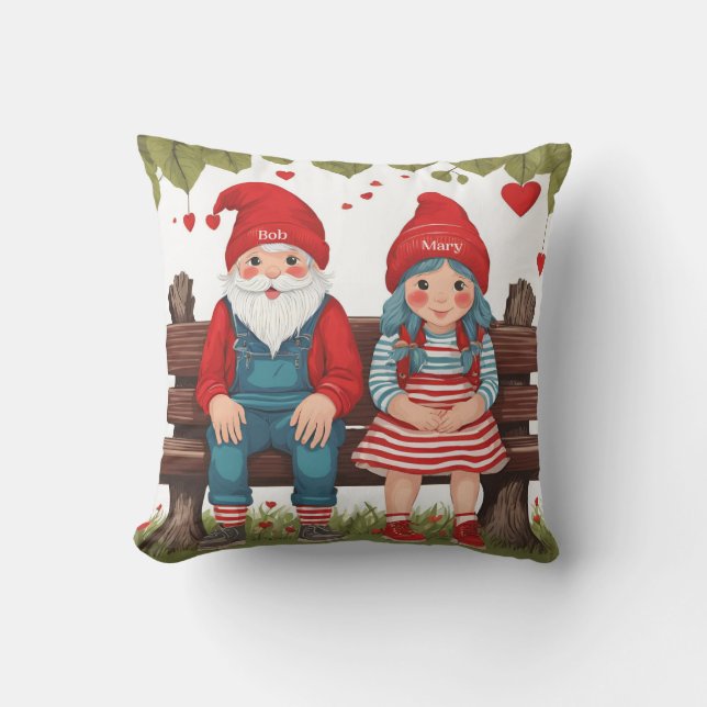 Personalised Couple Valentine's Day Pillow (Front)