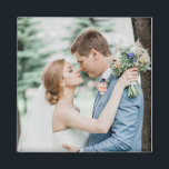 Personalised Couple Wedding Photo Custom Magnet<br><div class="desc">Personalised Couple Wedding Photo Custom magnet</div>