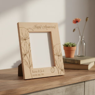 Personalised Couples Anniversary Etched Frames