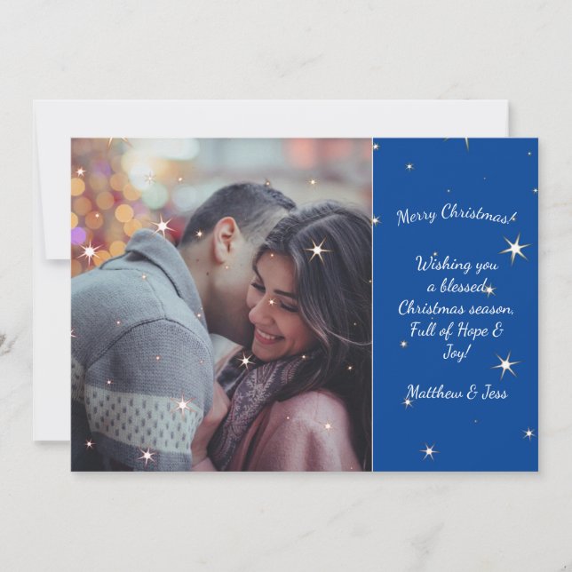Personalised Couples Christmas Card  (Front)