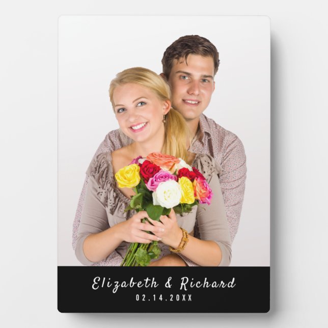 Personalised Couples Custom Photo  Plaque (Front)