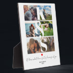 Personalised Couples Initial Photo Collage Custom Plaque<br><div class="desc">Personalised Couples Initial Photo Collage Custom</div>
