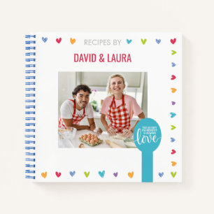 Personalised Couple's Memory Cookbook (Add Photo) Notebook