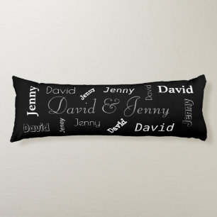 Personalised Couples Name Body Cushion
