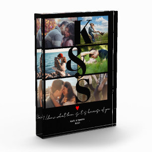 Personalised Couples Photo Custom Quote Love You