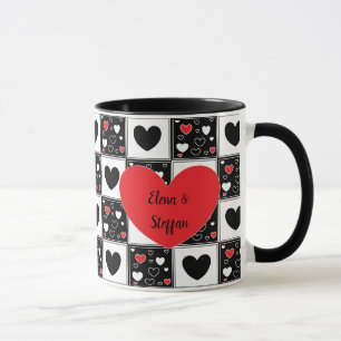 Personalised Couple's Romantic Heart Mug