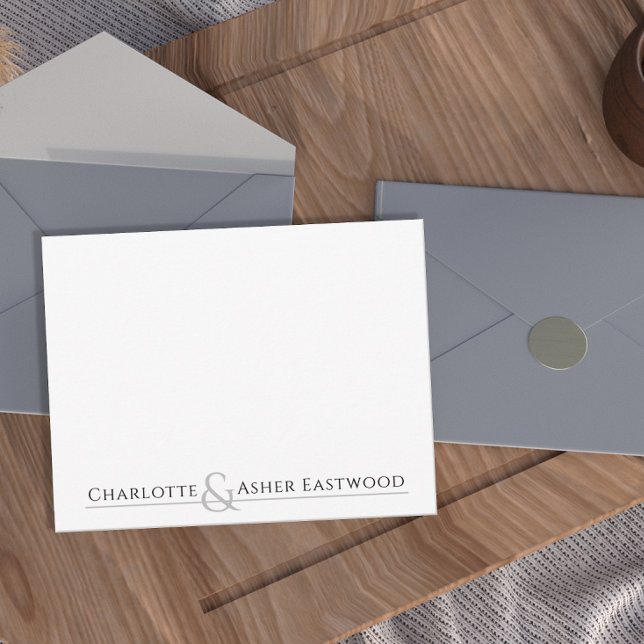 Personalised Couples Stationery Card (Creator Uploaded)