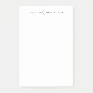 Personalised Couples Stationery Post-it Notes