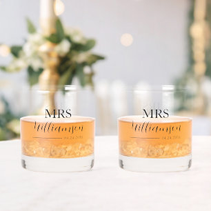 Personalised Couples Whiskey Glasses (Set of TWO)