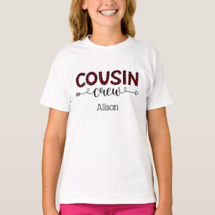 Personalised Cousin Crew Family Matching  T-Shirt